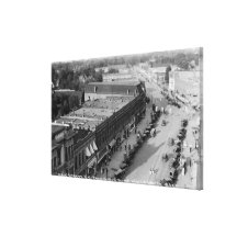 Northeast View of Main St from Baker Bldg Gallery Wrapped Canvas