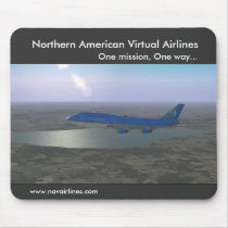 Northern American Virtual Airlines mousepads