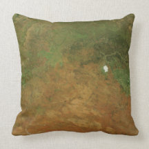 Northern Australia from Space Throw Pillows