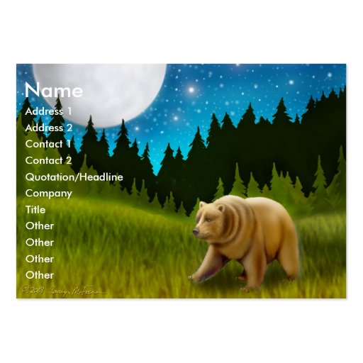 Northern Bear Profile Card Business Cards