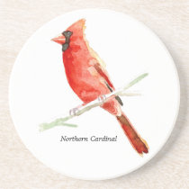 Northern Cardinal coaster coasters