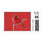northern cardinal postage stamps