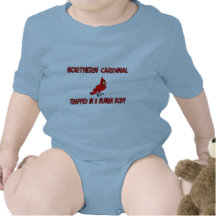 Northern Cardinal trapped in a human body Romper