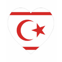 Northern Cyprus Flag Heart t-shirts