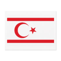 Northern Cyprus Flag Postcard by FlagTshirts Northern Cyprus Flag Postcard