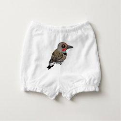 Northern Flicker (red-shafted) Baby's Ruffled Diaper Cover