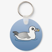 Northern Fulmar (light morph) Round Keychain