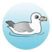 Northern Fulmar (light morph) Round Sticker