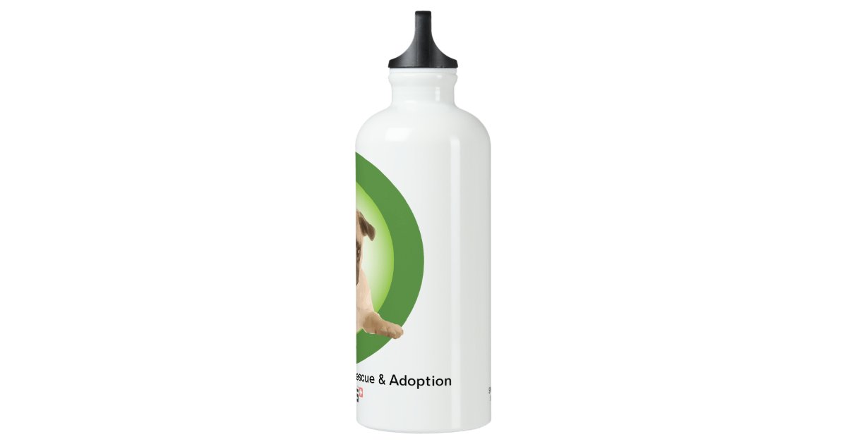 pug rescue illinois northern illinois pug rescue water bottle zazzle pug rescue illinois northern illinois pug rescue water bottle zazzle