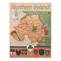 Northern Ireland retro Postcards