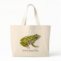 Northern Leopard Frog Tote Bag by twopurringcats Northern Leopard Frog Tote Bag