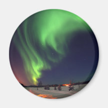 Northern Lights at Bear Lake Magnets