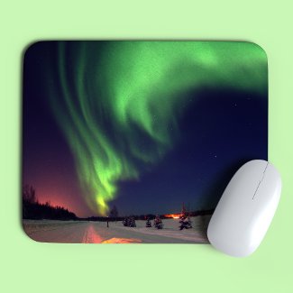 Northern Lights at Bear Lake mousepad