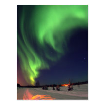 Northern Lights at Bear Lake Post Card
