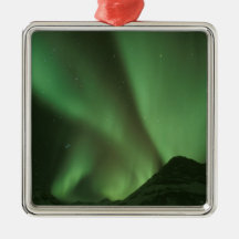 Northern lights, Aurora borealis on foothills of Ornament