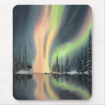 NORTHERN LIGHTS by SHARON SHARPE mousepads by sharonsharpe NORTHERN LIGHTS by SHARON SHARPE mousepads