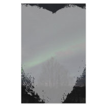 Northern Lights in Boreal Forest Stationery Paper