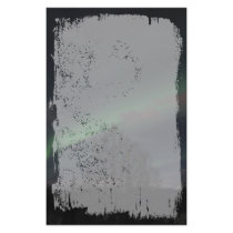 Northern Lights in Boreal Forest Stationery Design