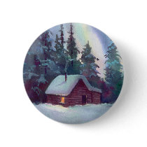 NORTHERN LIGHTS & LOG CABIN PIN