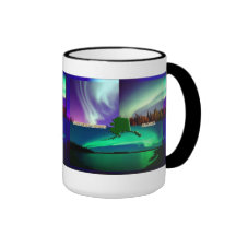 Northern Lights of Alaska Collage Mug
