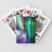 Northern Lights of Alaska Collage Bicycle Card Deck