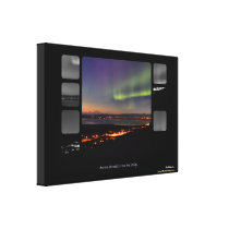 Northern Lights over Eagle River, Alaska Canvas Print