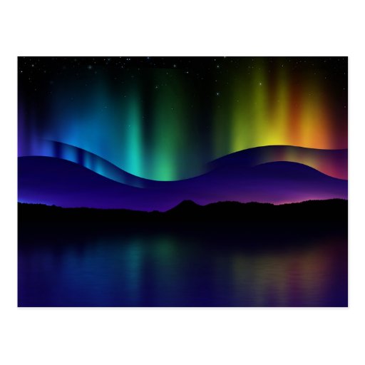 Northern Lights Post Card