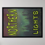 Northern Lights - SOS Poster 18x24