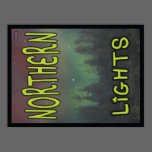 Northern Lights - SOS Poster 18x24 posters