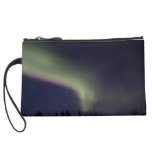 Northern Lights with a Streak of Purple Wristlet Clutches