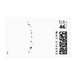 Northern Mariana flag map Postage Stamps