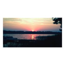 Northern Minnesota Sunset Personalized Photo Card