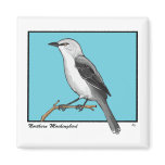 NORTHERN MOCKINGBIRD REFRIGERATOR MAGNET