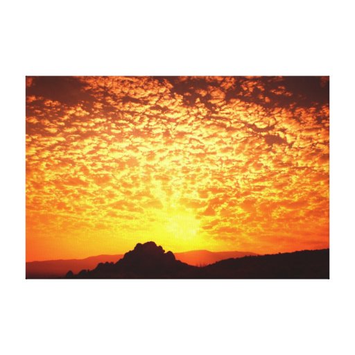 Northern Nevada Sunrise Gallery Wrapped Canvas