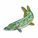 Northern Pike embroidered shirts