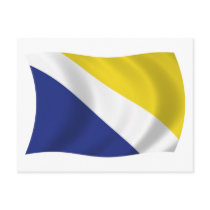 Northern Schleswig Flag Postcard by LivingFlags2 Northern Schleswig Flag Postcard