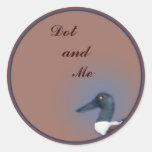 Northern Shoveler Round Stickers