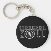 Northern soul Flame bw Keychain
