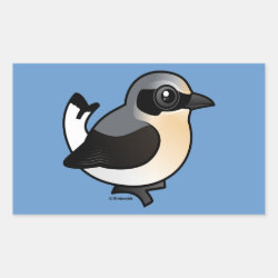 Northern Wheatear (adult) Rectangle Sticker