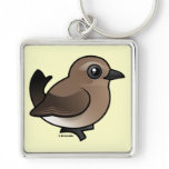 Northern Wheatear (juv) Premium Square Keychain