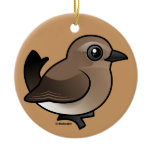 Northern Wheatear (juv) Circle Ornament