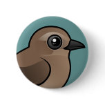 Northern Wheatear (juv) Round Button