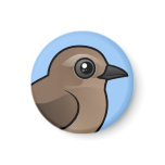 Northern Wheatear (juv) Round Magnet