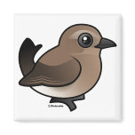Northern Wheatear (juv) Square Magnet