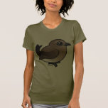 Northern Wheatear (juv) Women\'s American Apparel Fine Jersey Short Sleeve T-Shirt