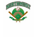 Northmont Baseball Field with Crossed Bats t-shirts by CustomSchoolTees Northmont Baseball Field with Crossed Bats t-shirts