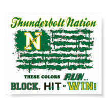 Northmont Thunderbolt Nation Flag posters by CustomSchoolTees Northmont Thunderbolt Nation Flag posters