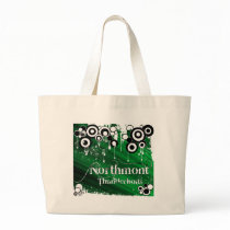 Northmont White Grunge on Green bags