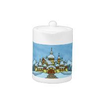 northpole holiday teapot
