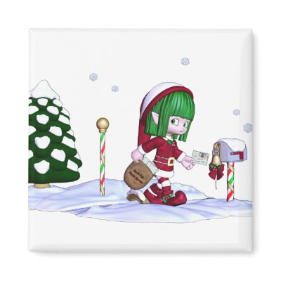 NorthPolePostal Fridge Magnet by MANolan